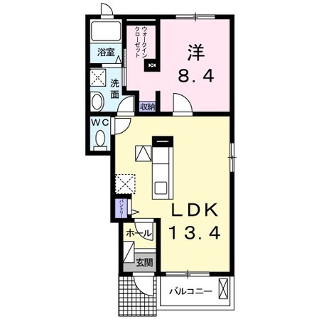 古市駅 徒歩9分 1階の物件間取画像